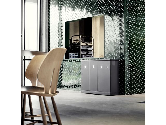 Avfallshantering BICA 2x45L 2x65L grå