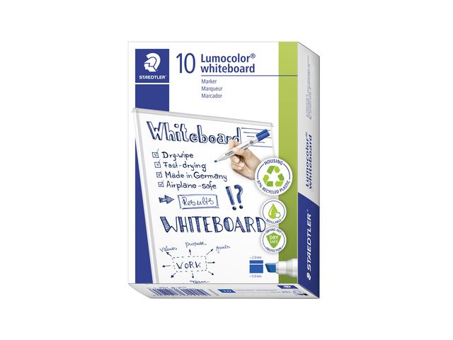 Whiteboardpenna LUMOCOLOR 351B sned blå
