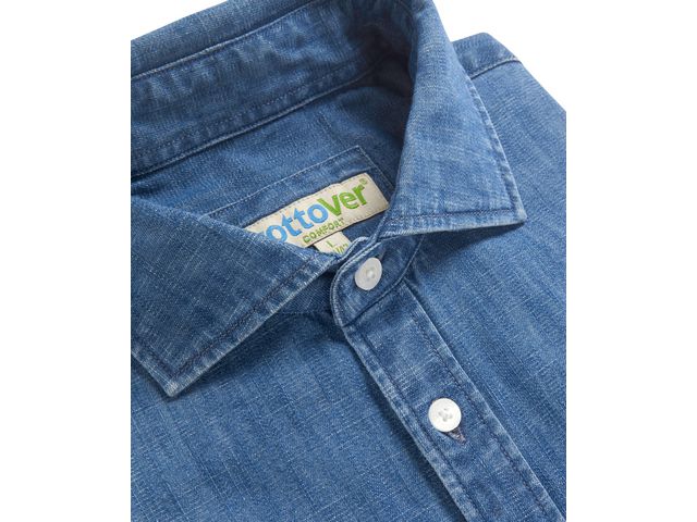 Skjorta comfort COTTOVER Denim GOTS L