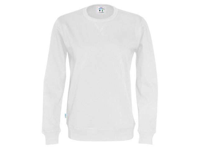Sweatshirt Crew Neck hr GOTS vit 5XL