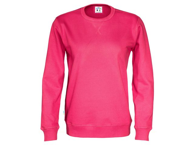 Sweatshirt Crew Neck hr GOTS cerise 4XL