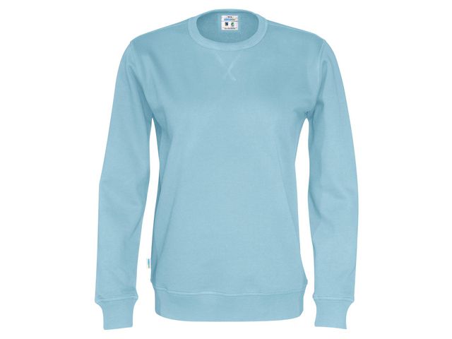 Sweatshirt Crew Neck GOTS skye blue 4XL