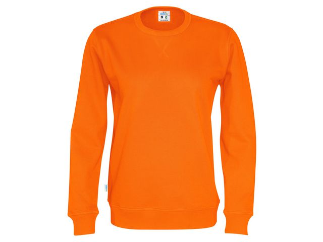 Sweatshirt Crew Neck hr GOTS orange S