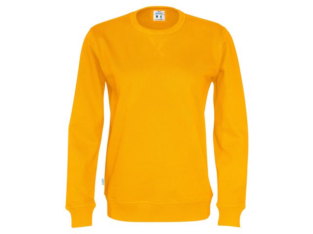 Sweatshirt Crew Neck hr GOTS gul 2XL