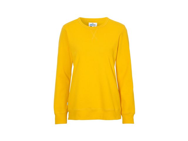 Sweatshirt Crew Neck dam GOTS gul S