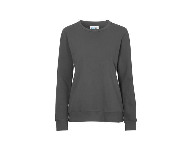 Sweatshirt Crew Neck dam GOTS grå S