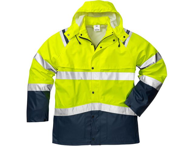 Regnjacka 4624 RS Kl3 Gul/Marin XS