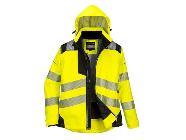 Vinterjacka PW382 dam varsel gul/sva XS
