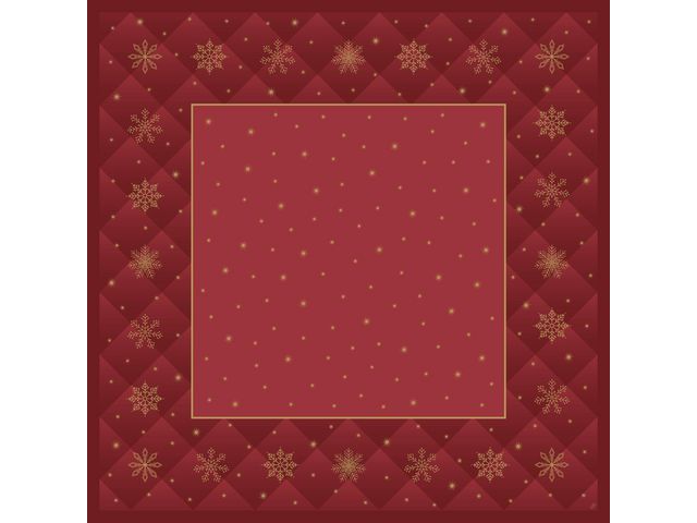 Snibbduk DUNI Rhombus 84x84cm röd 20/fp