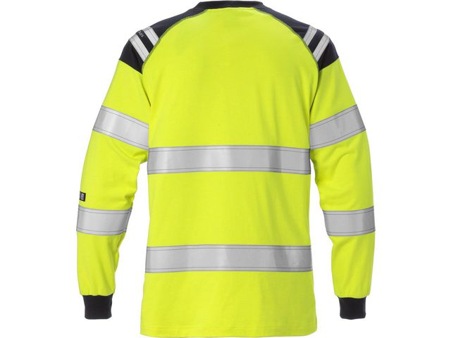 T-Shirt Flam Kl 3 Dam Gul/Marin 2XL