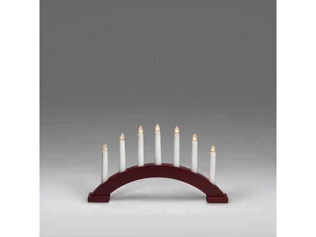 Ljusstake Arch mini 39x22,5cm röd