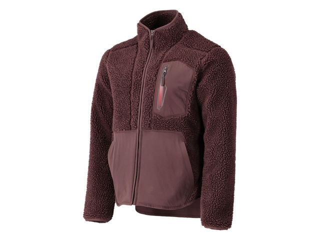 Fiberpälsjacka Customized vinröd S