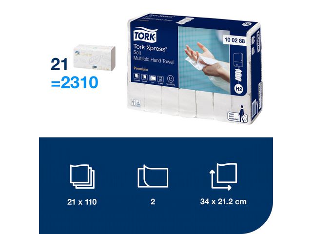 Handduk TORK Pre H2 Xpress 2310/fp