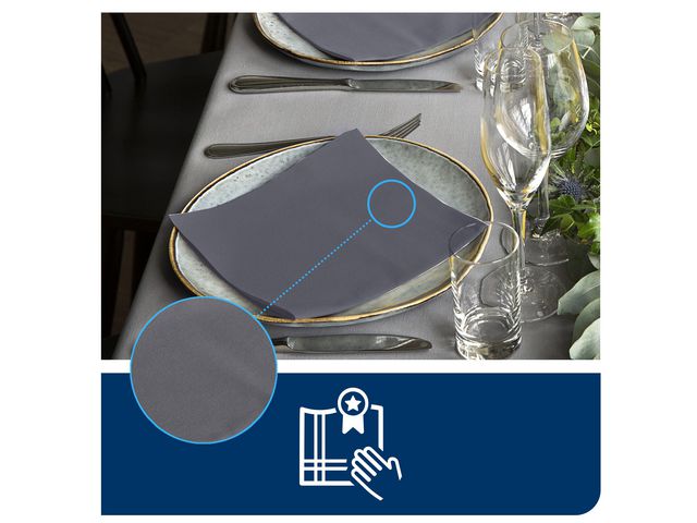 Servett TORK LinStyle grå 39x39cm  50/fp