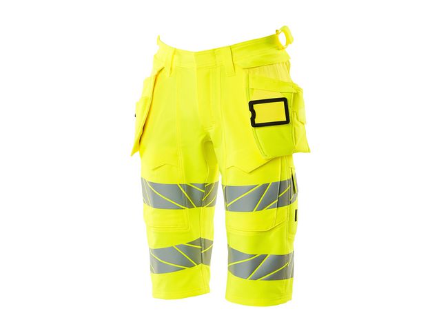 Varselshorts lång stretch kl 2/1 gul c56