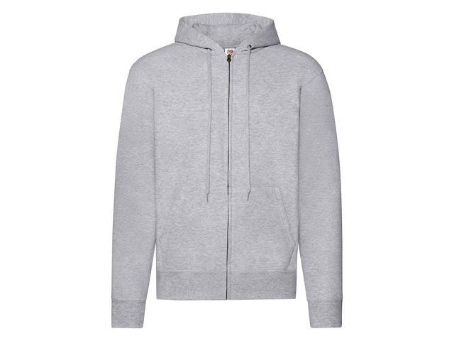 Zip Hoodie FRUIT gråmelange 5XL