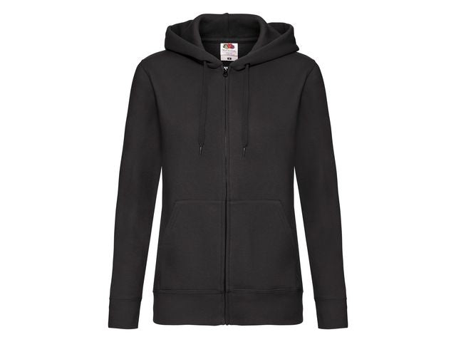 Zip Hoodie FRUIT dam svart L
