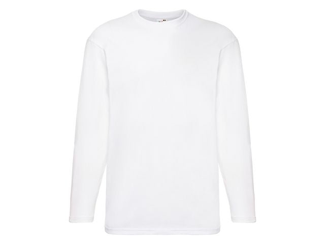 T-shirt Långärmad FRUIT vit 4XL