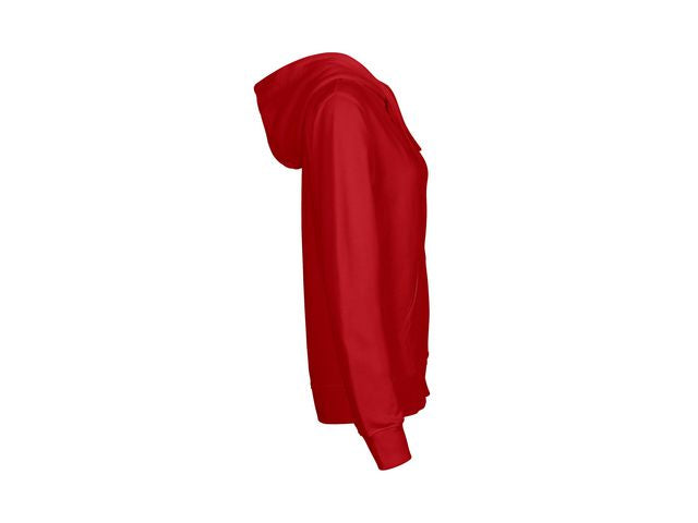 Hoodie zip NEUTRAL O83301 dam röd M
