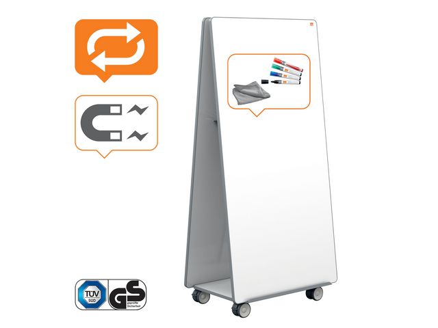 Whiteboard NOBO MoveMeet bas 180x90cm