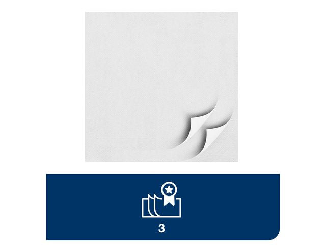 Servett TORK Lunch 3-lags vit 150/fp