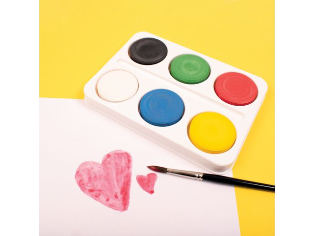 Palett med färgpuckar 57mm