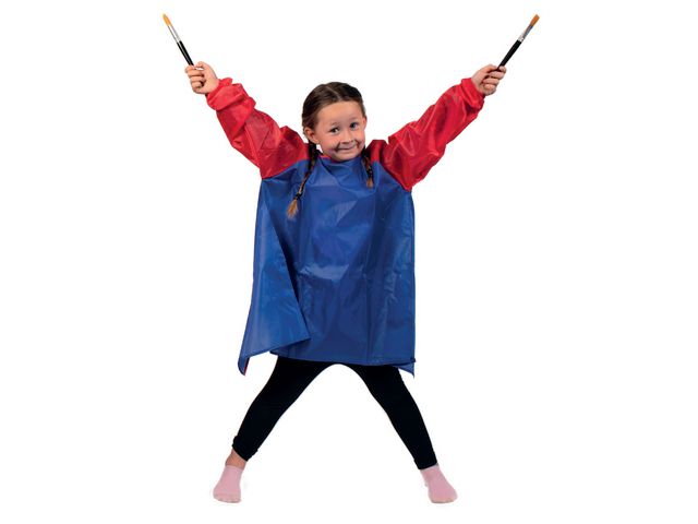 Förkläde med ärmar 3-5år längd 57cm