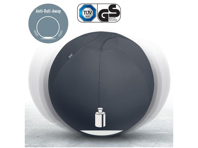Sittboll LEITZ Ergo m stopp mö/grå 55cm