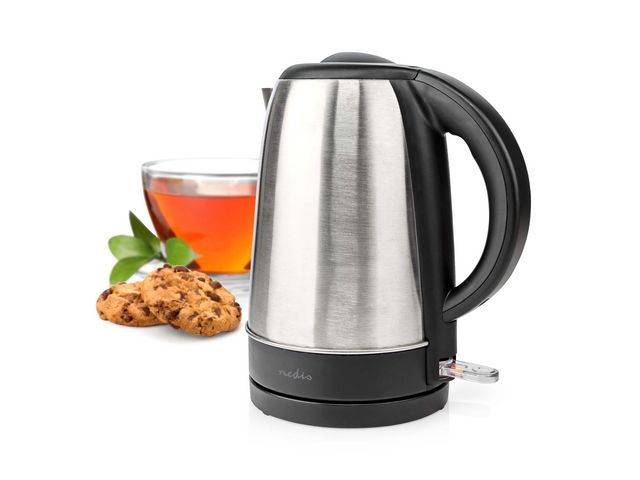 Vattenkokare NEDIS 2200W 1,7L rostfritt