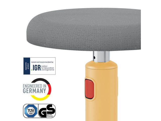 Sitta-Stå Balansstol LEITZ Ergo Cosy gul