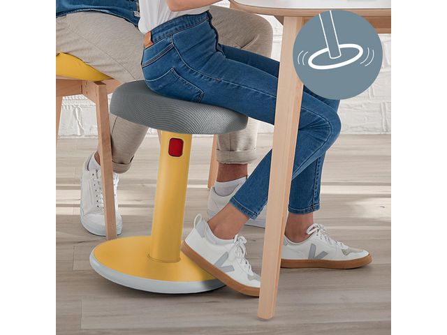 Sitta-Stå Balansstol LEITZ Ergo Cosy gul