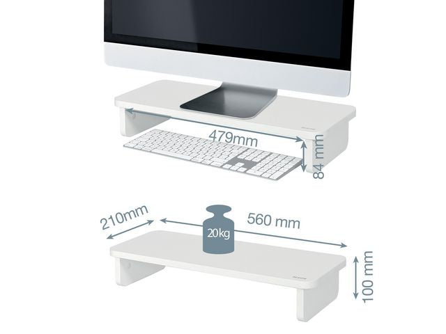 Bildskärmsställ LEITZ Ergo Cosy vit