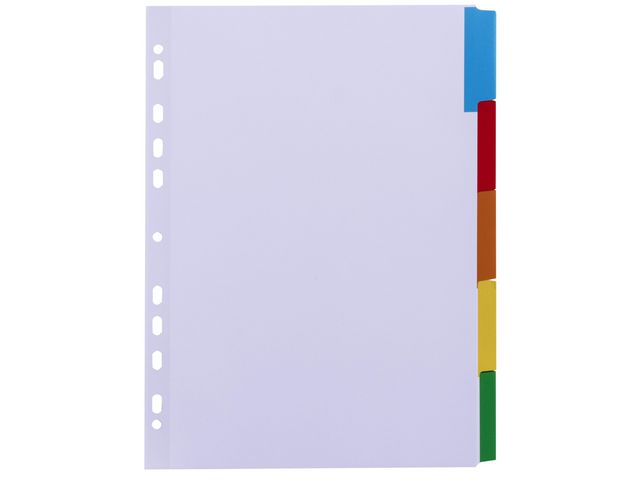 Kartongregister LYRECO A4 10-flik färger
