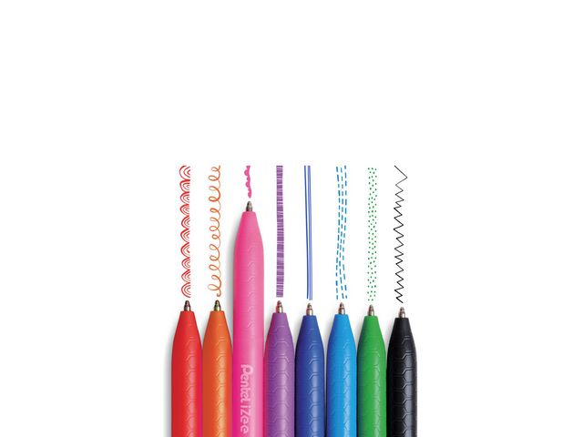 Kulpenna PENTEL iZee sort.färg 8/fp