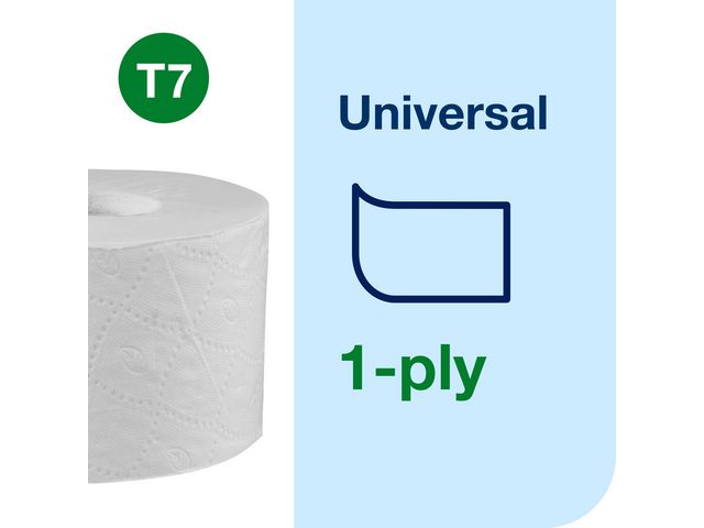 Toalettpapper TORK Uni T7 1-lag 24/krt