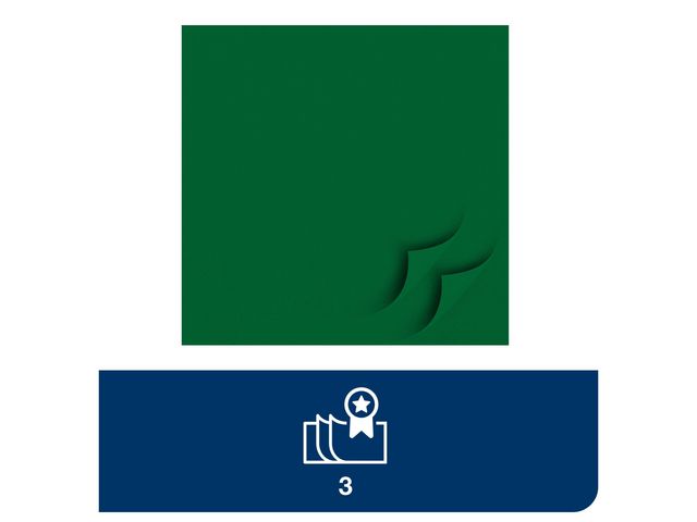 Servett TORK Mjuk 3-lag m.grön 150/fp