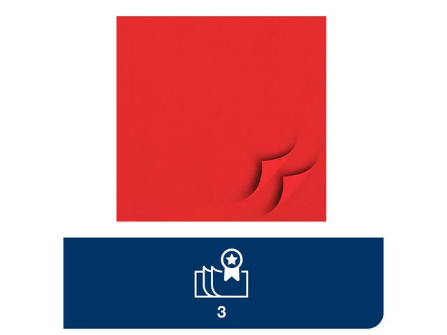 Servett TORK Mjuk 3-lag röd 150/fp