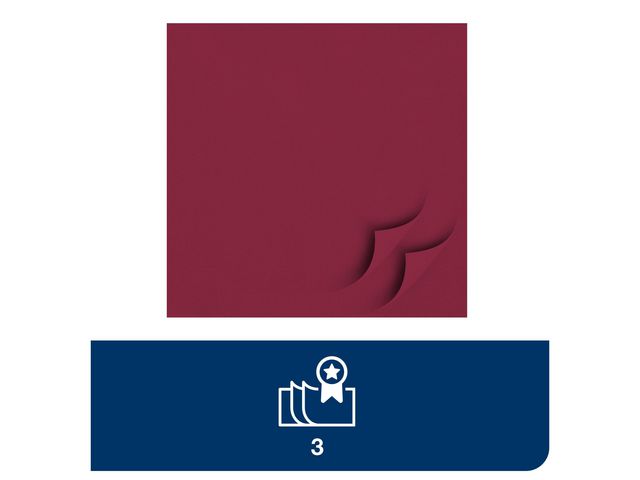 Servett TORK Mjuk 3-lag vinröd 150/fp