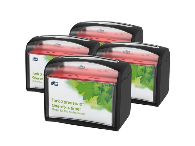 Dispenser TORK N4 Xpressnap S svart
