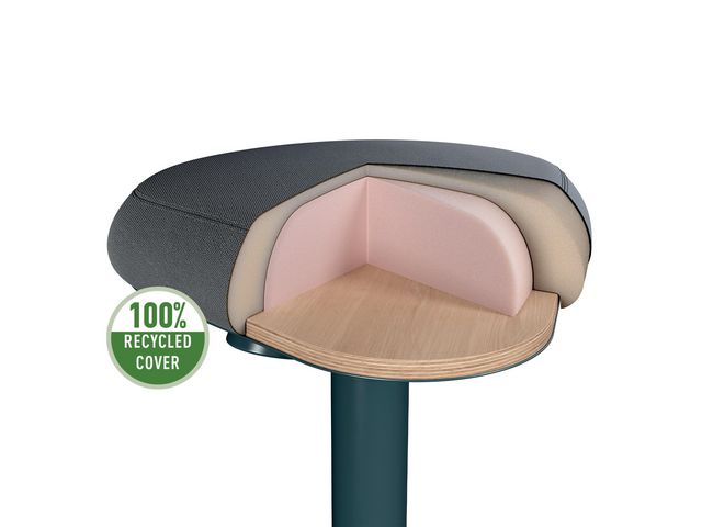 Ståpall LEITZ Ergo mörkgrå
