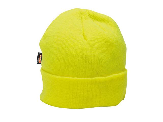 Mössa stickad PW B013 gul ONE SIZE