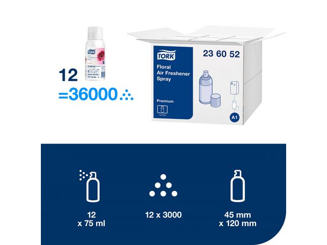 Luktförbättrare TORK A1 Blom Spray 75ml