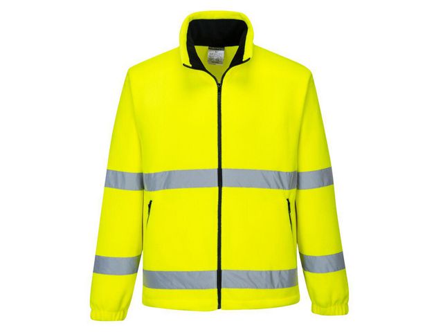 Fleecetröja Hi-vis PW F250 gul 2XL