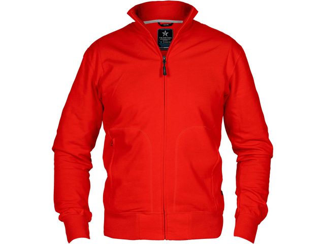 Sweatjacka TEXSTAR HC04 röd XL