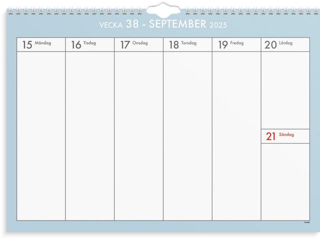 Väggkalender Veckoplan 25/26
