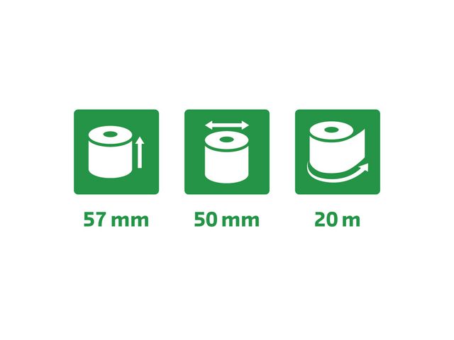 Kvittorulle 57x50x12mm