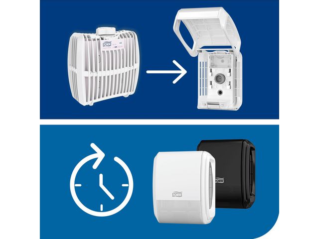 Dispenser TORK A3 luktförbättrare svart