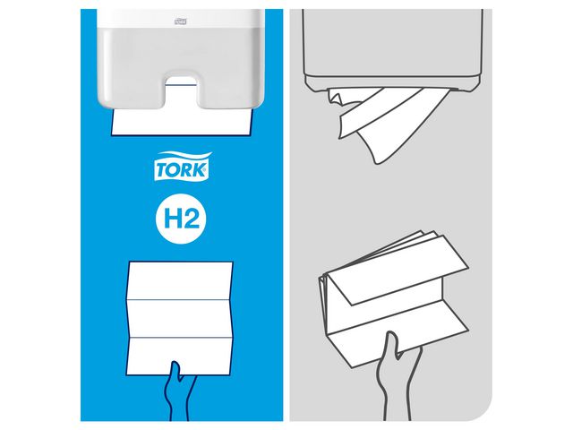Dispenser TORK H2 Handduk Mini vit