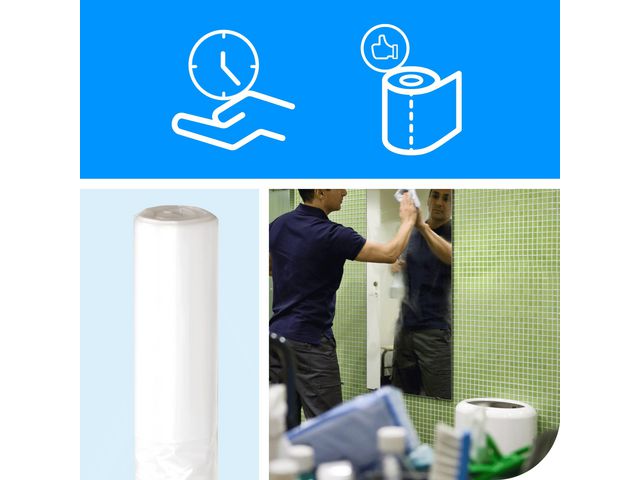 Papperskorgspåse TORK B1 50L trans 25/rl