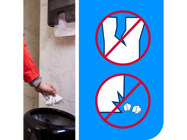 Papperskorgspåse TORK B1 50L trans 25/rl